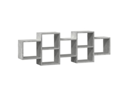 Prateleira de Parede Derivados Madeira Cinzento Cimento MAISON EXCLUSIVE (129x18x42 cm)