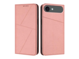 Capa De Couro Fosco Para Iphone 17 Air - Flip Magnético
