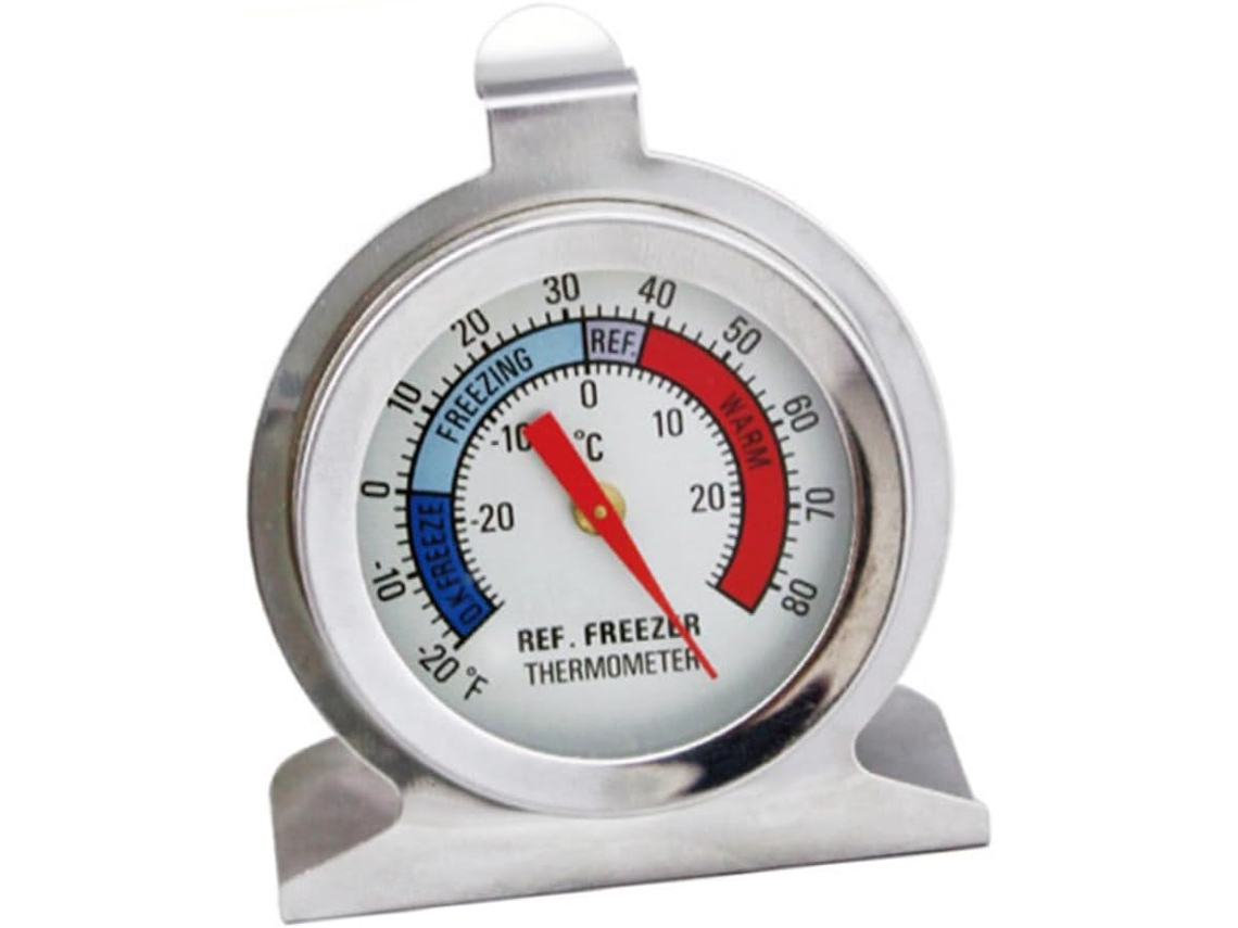 Termômetro De Geladeira Hanabass 6 Peças Em Aço Inoxidável Para Freezer, Medidor De Temperatura Durável, Fácil De