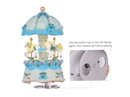 Laxiscreed Caixa De Música Carrossel Com Luz Led Multicolorida – Presente Encantador Para Castle In The Sky