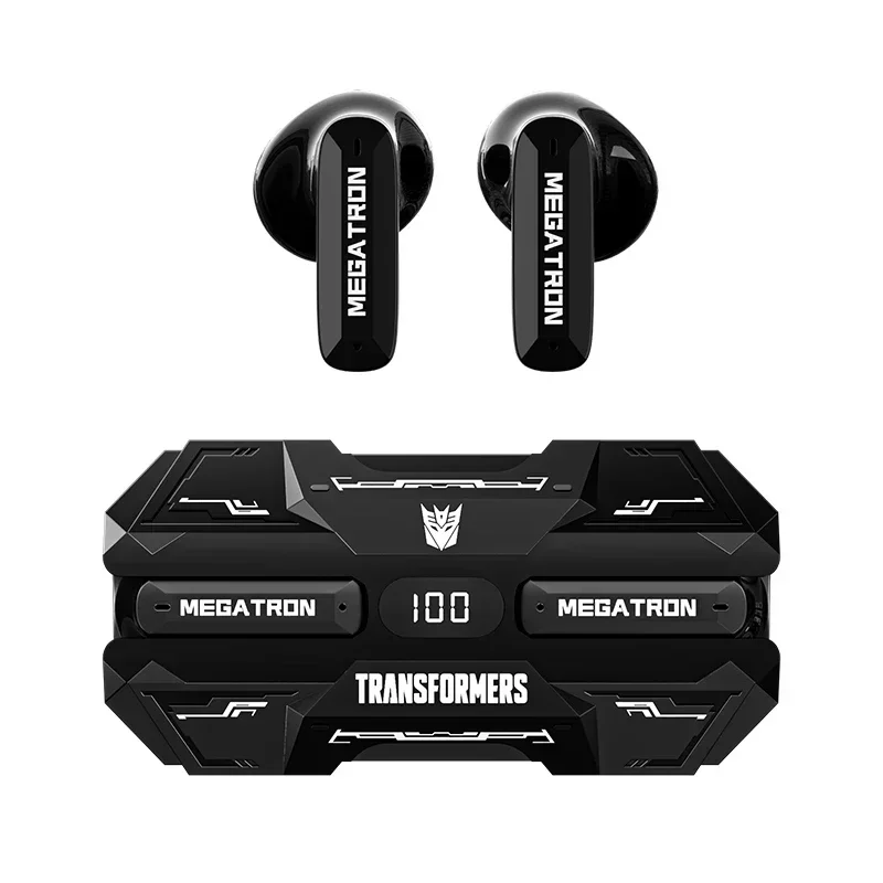 Fones De Ouvido Sem Fio Transformers Bumblebee (pretos), Baixa Latência, Bateria De Longa Duração.