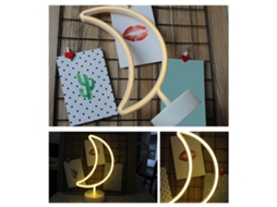 Luz de Noite Fofa Design com 3 Pilhas Aa e Usb Portátil para Decoração e Presente