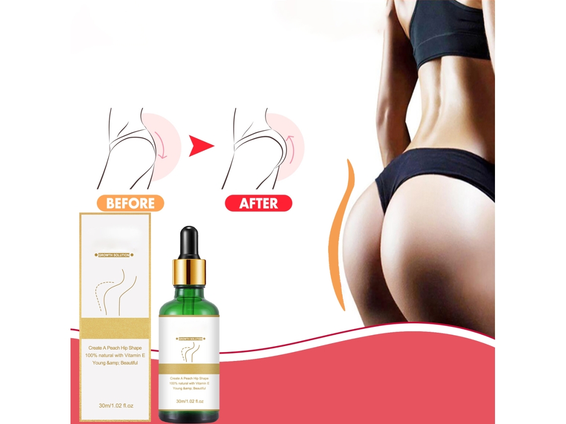 Óleo Essencial para Glúteos e Pele - Melhora a Pele, Levanta e Fortalece - 30ml - Fórmula Orgânica e Segura