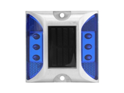 Rebe-luzes Led Solares Para Solo Impermeáveis, Marcadores De Estrada, Rua E Entrada, Lâmpadas De Pino Azuis
