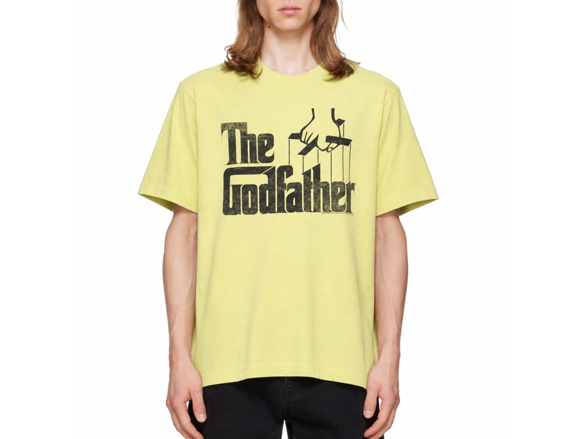 Rockinstone Godfather Logo Heather Yellow Adult T-shirt Size:xxxl