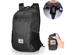 Mochila Dobrável E Impermeável Para Caminhadas, Preta, Para Transporte E Organização Prática Dos Artigos Indicados
