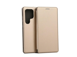Capa para Samsung Galaxy S24 Ultra BELINE Pele Sintética Magnética Dourado