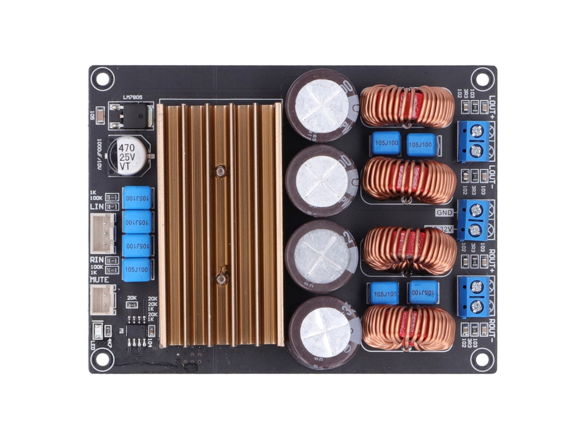 Placa Amplificador Potência Digital 2 Canais Tpa3221 S/MARCA