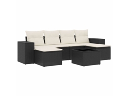 Garden Sofa Set, Garden Sofa Sets Vidaxl Preto Rattan / Vime (n/a)
