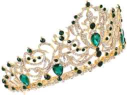 Coroa De Noiva Barroca Com Strass, Tiara Para Mulheres, Adorno De Cabeça Para Casamento.