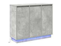 Aparador Cinzento Led 90x32x75 cm Madeira Processada MAISON EXCLUSIVE