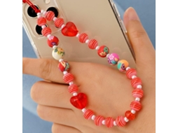 Lurelia Cordão Para Telemóvel Anti-perda De Pulso Para Pescoço Com Pérolas Com Cristais