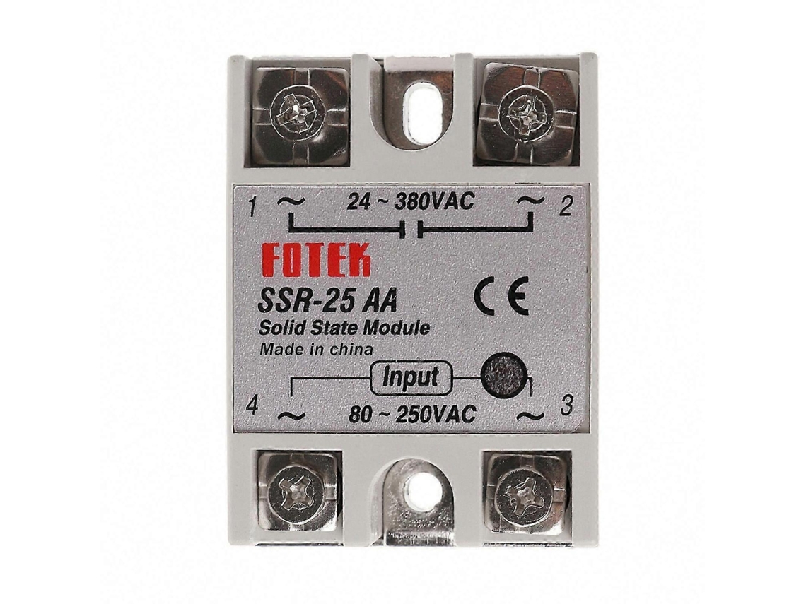 Módulo De Relé De Estado Sólido Ssr 25 Aa 25a 250v 80 250v Ca Entrada 24 380v Ca Saída Wellngs Aquaforge