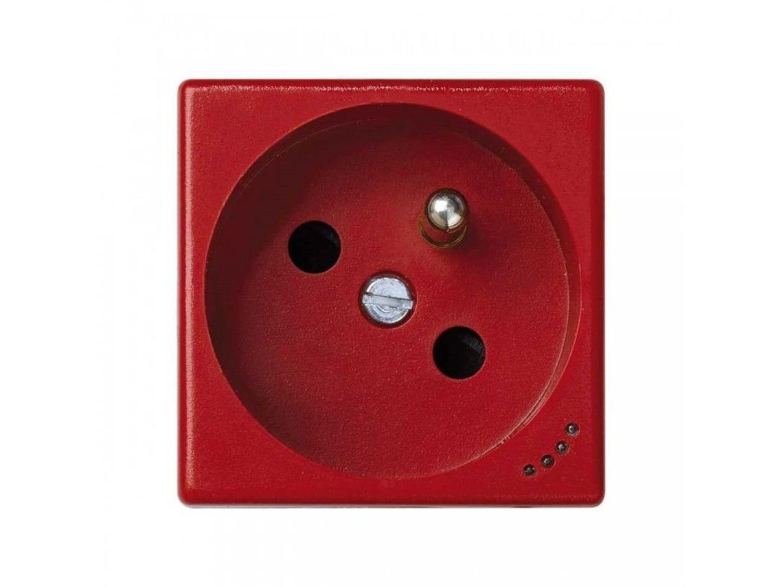 Base De Encaixe Francês Para Terminal De Parafuso Piloto Vermelho Simon Kl02/6