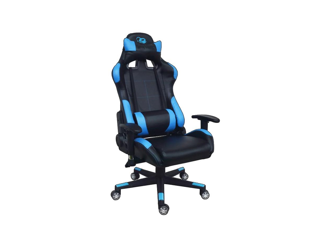 Coolbox Deep Command Cadeira de Jogos para Pc Assento Acolchoado Preto Azul