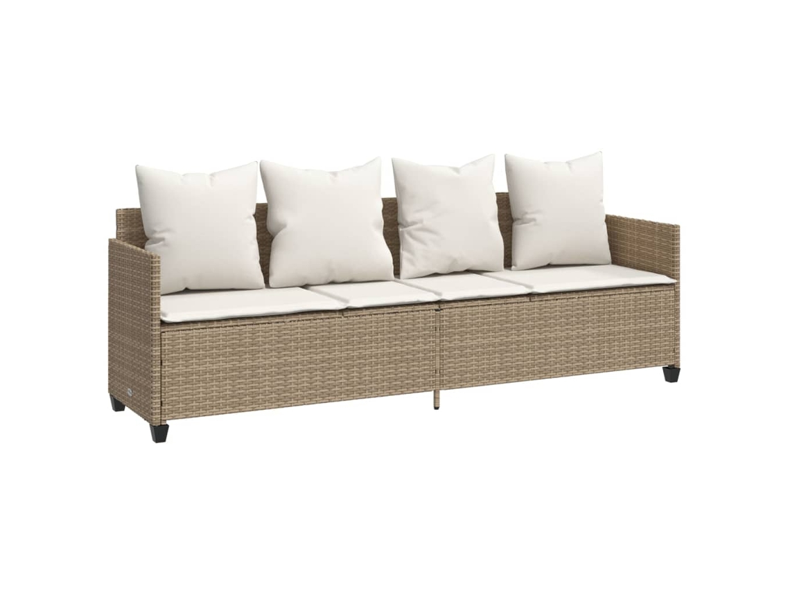 Sun Lounger, Sun Loungers Vidaxl Bege Rattan / Vime (n/a)