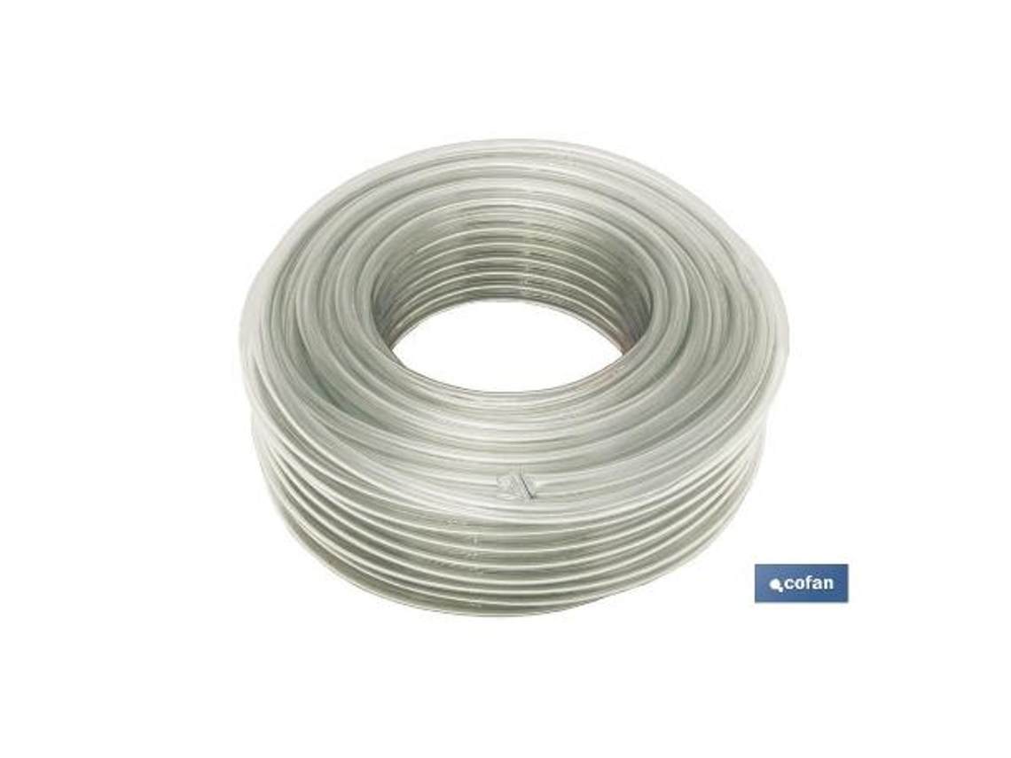 Manguera pvc monocapa cristal 7x10mm/100m