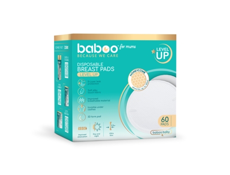 Pensos para O Peito Descartáveis BABOO 60 Unidades