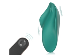 Vibrador Vestível de Controle Remoto com 9 Vibrações para Mulheres Verde YIZHOOD
