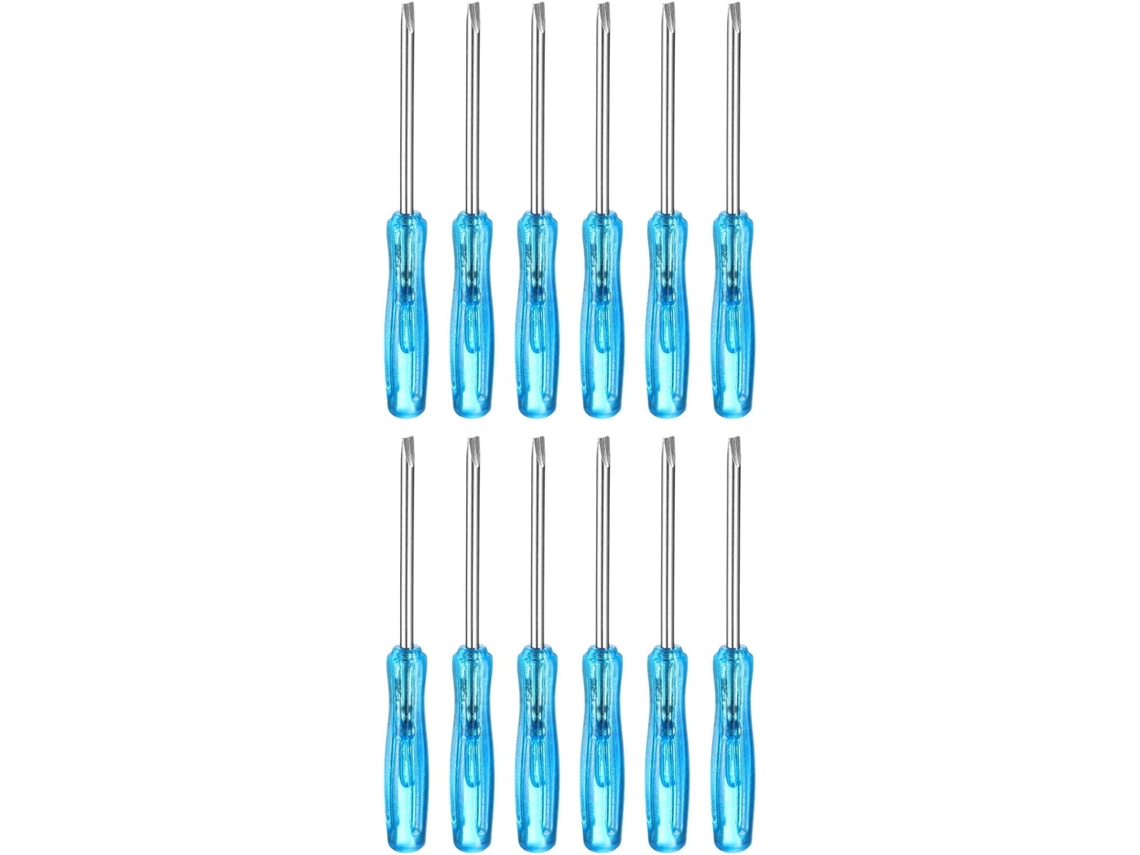 Conjunto De 12 Mini Chaves Fenda Cabeça Chata Sl2.0, 6,2 Cm