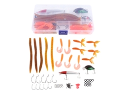 Kit de Iscas de Pesca 67pcs para Água Doce e Salgada