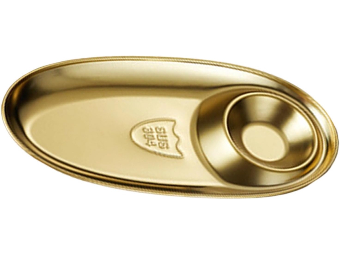 Bandeja De Servir Resistente, Feita De Aço À Ferrugem Com Acabamento Brilhante, Ideal Para Aperitivos,