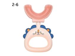 Escova de Dentes Infantil em Formato U com Cabeça Silicone Macio para Limpeza Dos Crianças Pequenas (li Vre Bpa, Sem Registro N GOKOCO