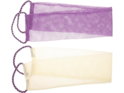 Conjunto de 2 Toalhas Banho Esfoliantes para as Costas, Feitas Poliéster. Portáteis e Fáceis Usar, CHABERLU