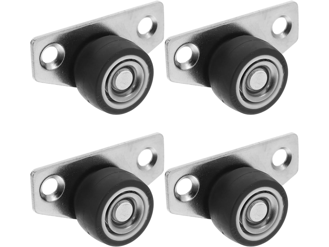 Conjunto de 4 Rodízios Giratórios Pequenos para Móveis GOKOCO