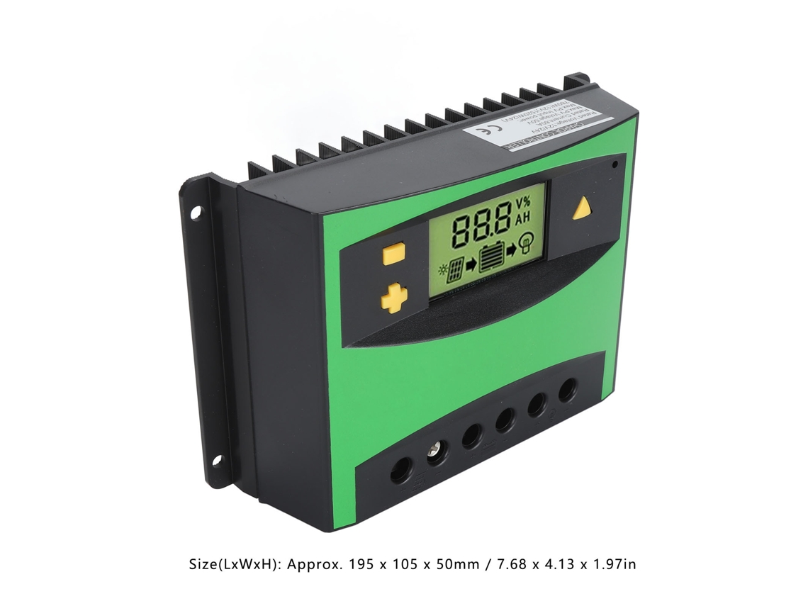 Controlador De Carga Solar Laxiscreed 60a Com Display Lcd E Proteção Pwm Para Sistemas 12v/24v