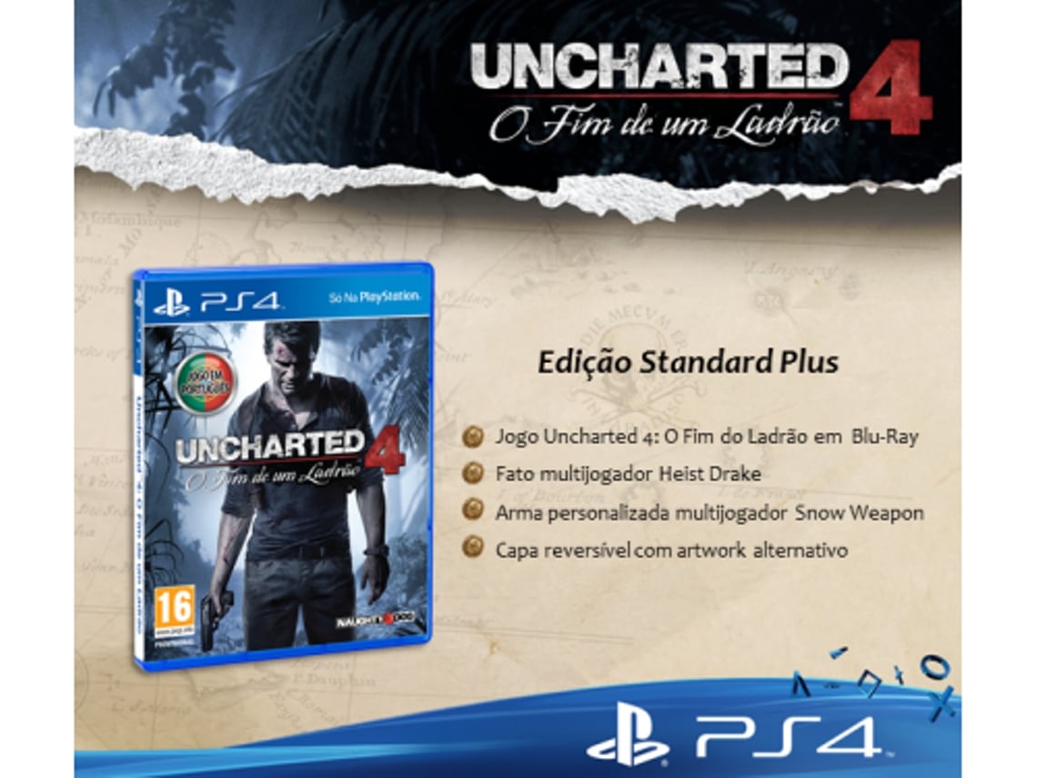 Jogo PS4 Uncharted 4