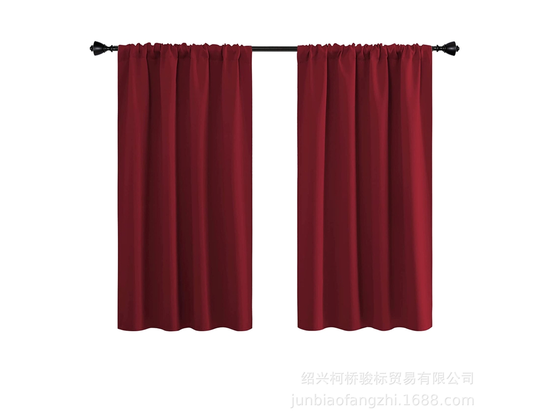 Cortinas Blackout Com Redução De Ruído Para Quarto, Cortinas Blackout Para Janelas Com Tecido Isolante Térmico, Cortinas De Janela Sólidas Para Sala