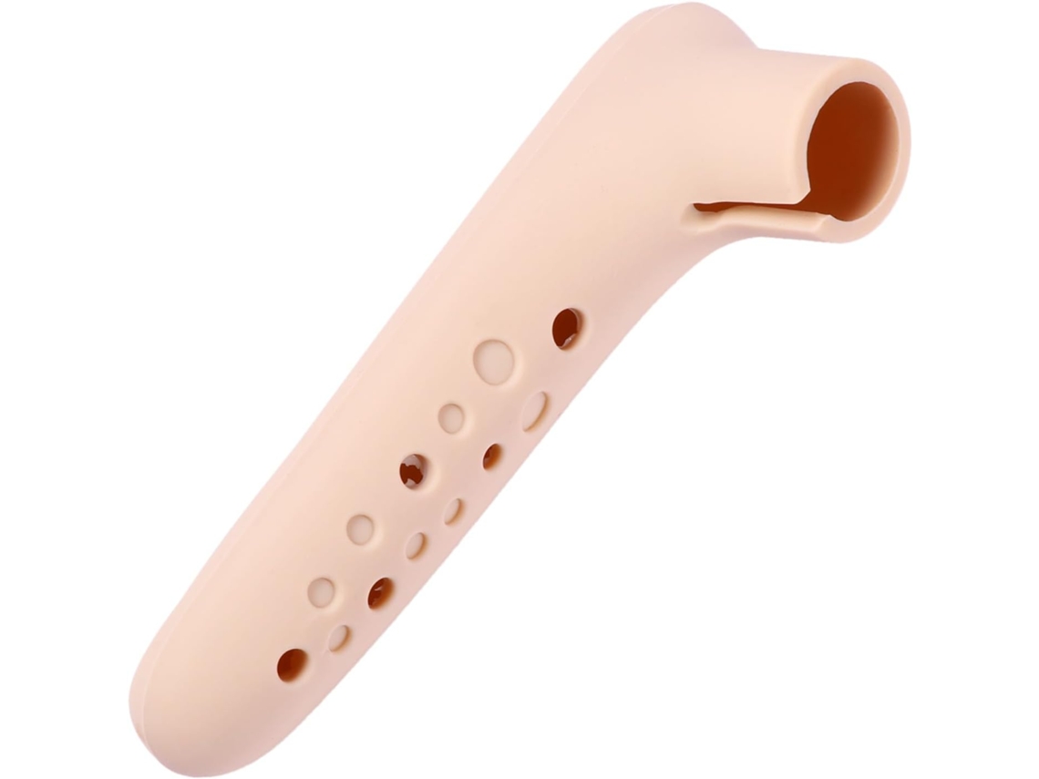 Capa Protetora De Silicone Bege Para Maçaneta Porta 2 Peças