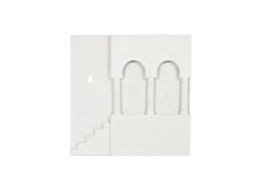 Decoração de Parede em Mdf, Arcos de Escada 3d, 80x6,5x80cm ALEXANDRA HOUSE LIVING