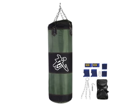 Saco De Boxe Vazio 71 Para Treino De Golpes, Chutes E Punhos, Com Luvas Eioororriy