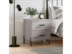 Vidaxl Mesa Cabeceira 40x35x47,5 Cm Derivados Madeira Sonoma Cinza