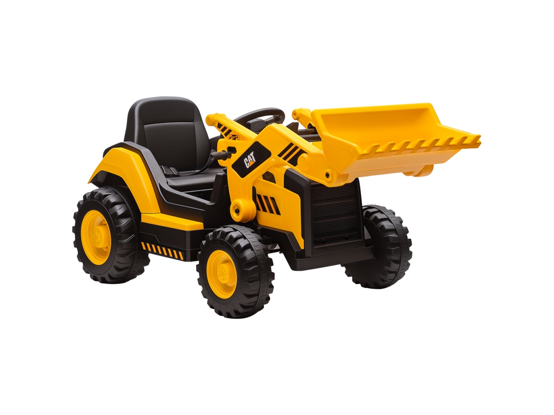 Raspador elétrico para crianças de 3 a 6 anos, marca Caterpillar 12v com controle remoto amarelo S/MARCA