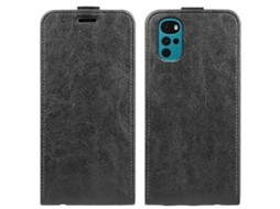 Capa De Couro Com Flip Vertical E Textura Única Para Motorola Moto G22 4g R64