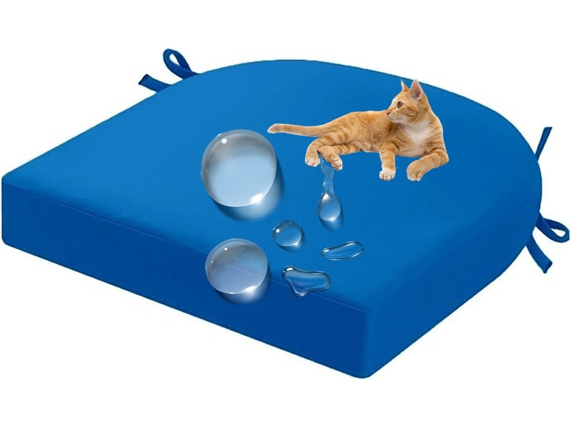 Almofadas Acolchoadas Para Cadeiras De Interior E Exterior, Impermeáveis, Para Sala De Jantar E Cozinha, Com 5cm De