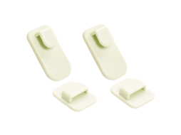 4pcs Ganchos de Parede Adesivos em Aço Inoxidável S/MARCA