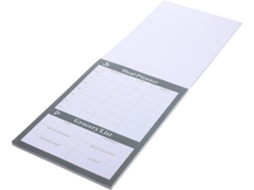 Planificador De Repas Hebdomadaire Bloc-notes À Déchirer Em Papel Noir Carnet Destacável Lista De Alimentos