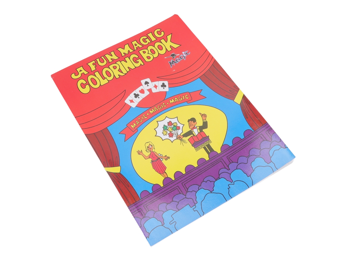 Livro de Colorir Design Cartoon Mágicos Fácil Uso