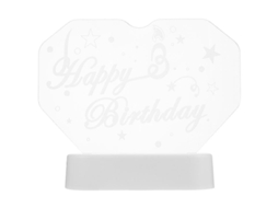 1pcs Sinal Led De Feliz Aniversário