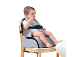 Cadeira de Refeição Portátil STAR IBABY 2 em 1 (6 a 36 Meses - Cinzento)