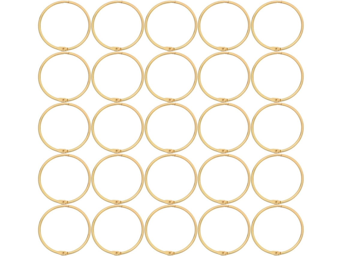 Conjunto De 48 Argolas Metálicas Fichários, Ideais Fichas De Índice, Com 50mm De Diâmetro Interno, Duráveis E
