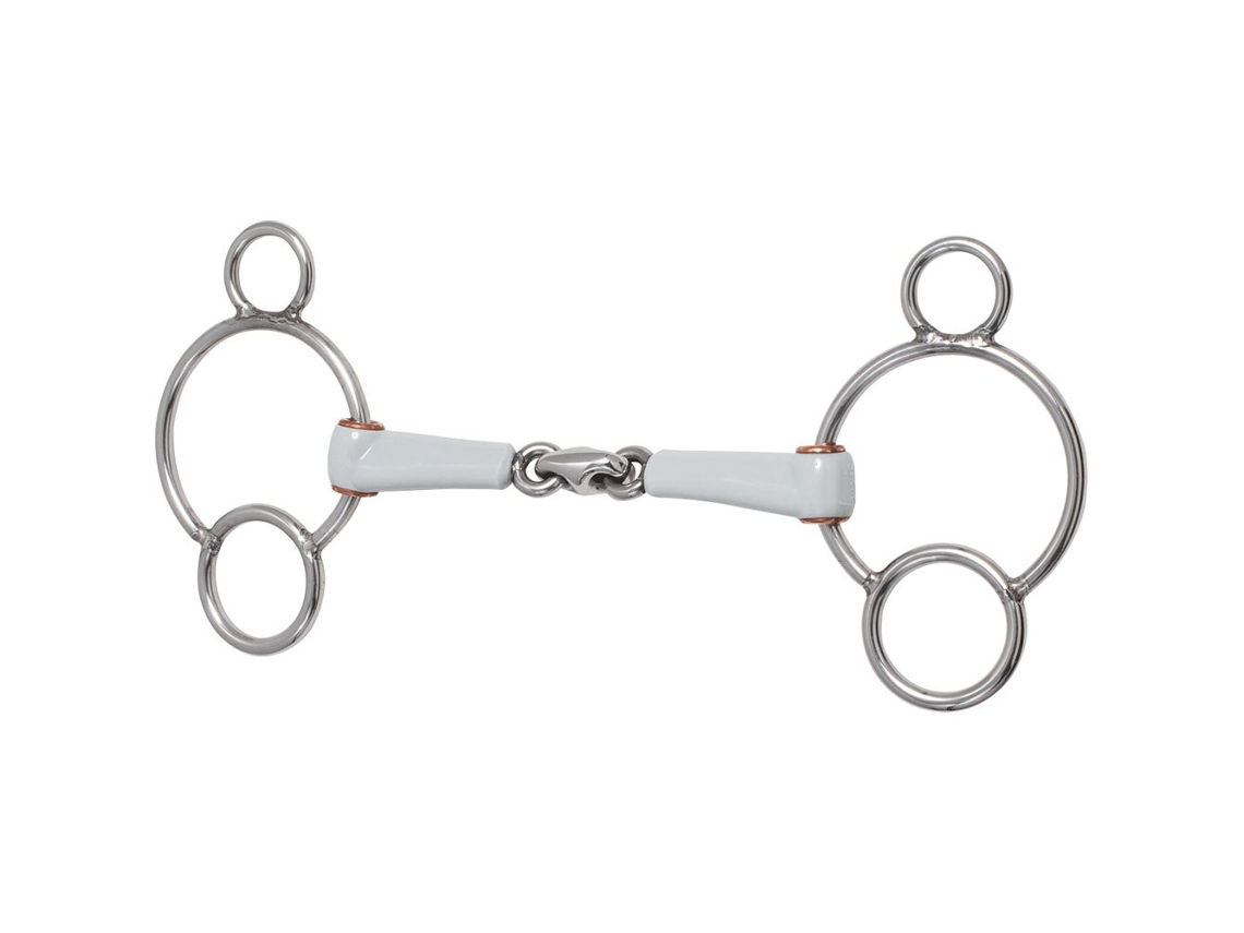 Snaffle Articulado Dupla 3 Prateado 125 Mmberis