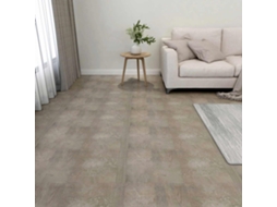 Vidaxl Pranchas De Piso 5,11 M² 55 Pcs Pvc Marrom Escuro E Cinza