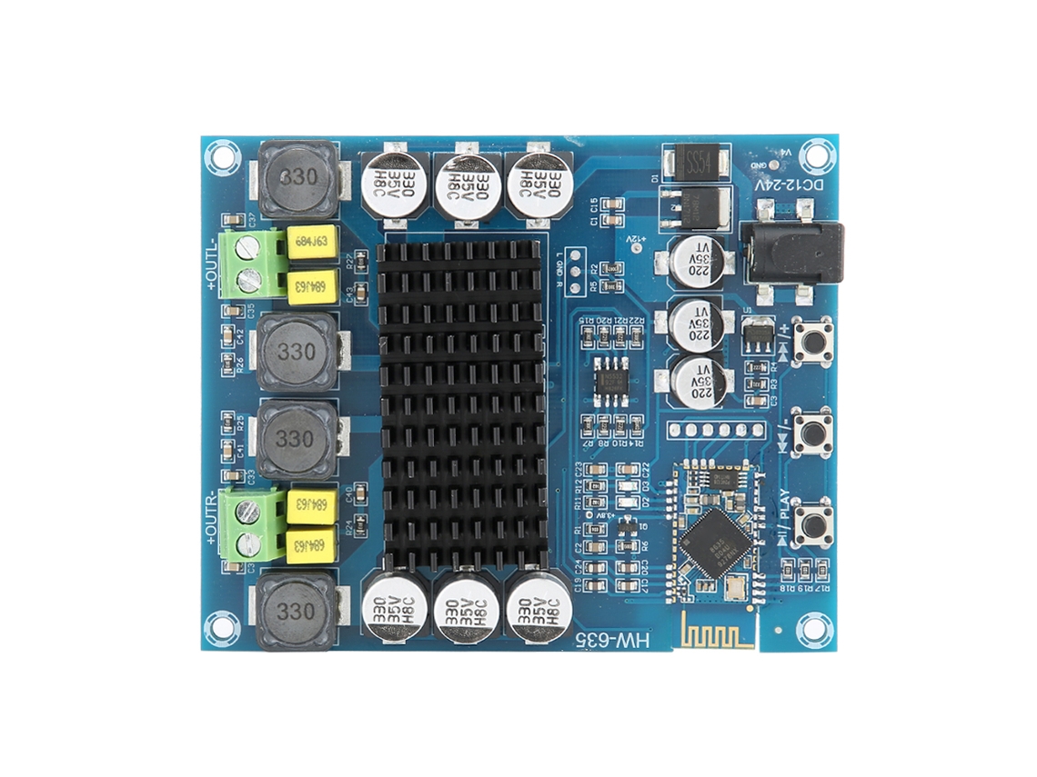 Mali placa de Amplificador de Áudio Digital 120w com Bluetooth 4.0 Dual Canal Hw 635