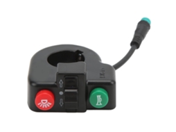 Interruptor De Buzina 3em 1 Senecesli Guidão Scooter Com Conector À Prova D Água 5 Pinos, Botão De Buzina E Luz