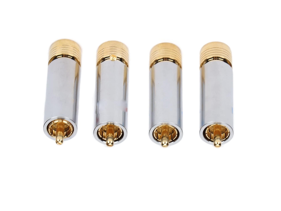 Conjunto De Conectores Hifi De Alta Qualidade Para Cabo Coaxial – 4
